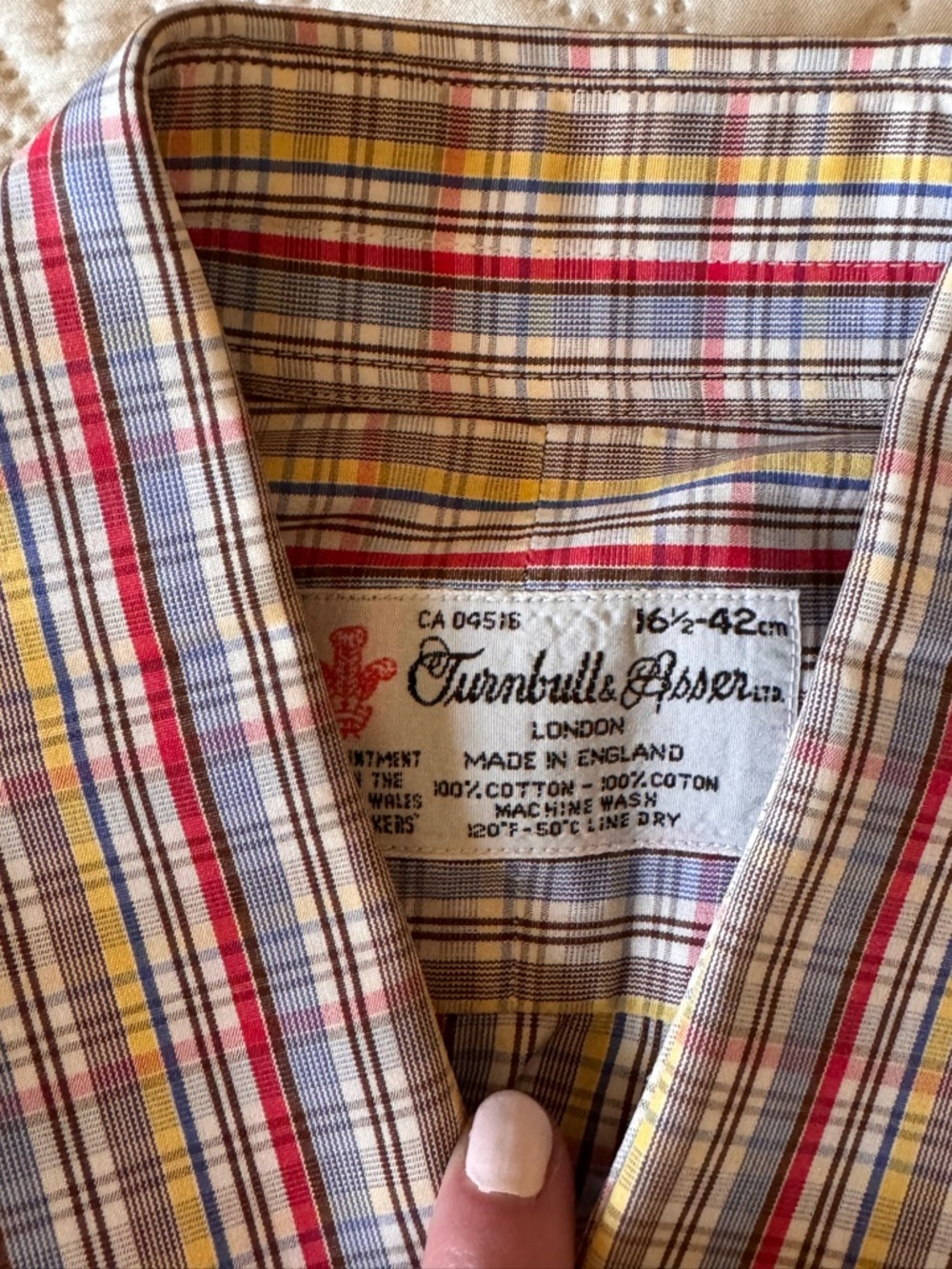 Turnbull & Asser Men's Multi-Stripe Plaid Button-Down Shirt - Yellow & Red